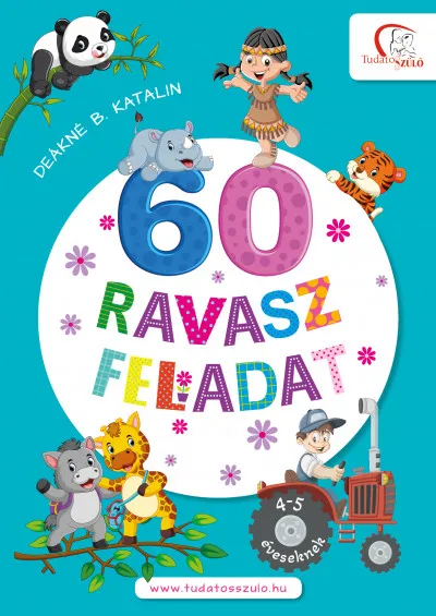 Azonnali szállítás 60 ravasz feladat - 4-5 éveseknek