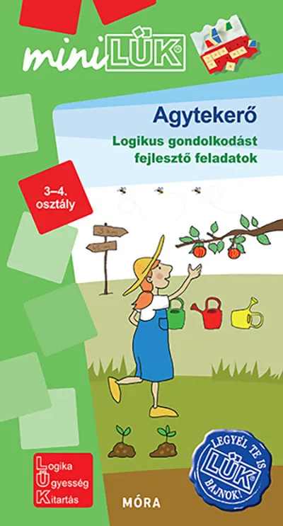 Kedvezmény Agytekerő - LDI 579 - Logikai gondolkodást fejlesztő feladatok 3-4. osztály - MiniLÜK