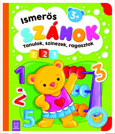 Azonnali szállítás Tanulok, színezek, ragasztok - Ismerős számok