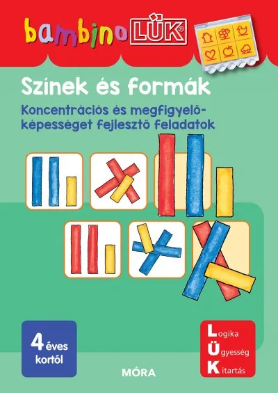 Biztonságos fizetés Színek és formák - LDI122 - Koncentrációs és megfigyelőképességet fejlesztő feladatok - BambinoLÜK