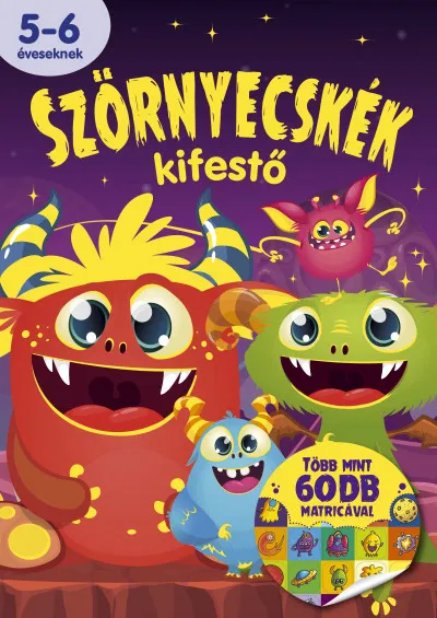 Szörnyecskék kifestő Szuper akció