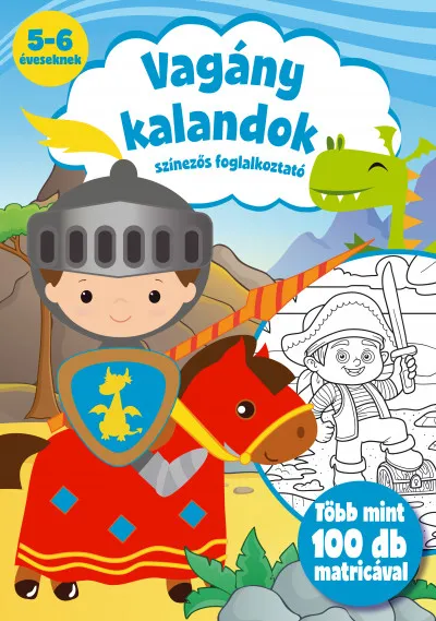 Vagány kalandok - Színezős foglalkoztató Akciós ár
