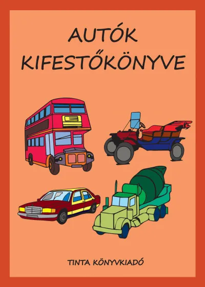 Autók kifestőkönyve Kedvezményes ár