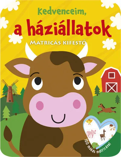 Népszerű Kedvenceim, a háziállatok - Matricás kifestő