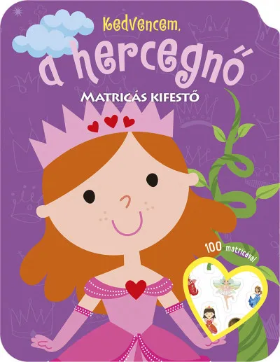 Kedvencem, a hercegnő - Matricás kifestő Alacsony ár