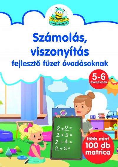 Szuper akció Számolás, viszonyítás - fejlesztőfüzet óvodásoknak - Több mint 100 db matricával