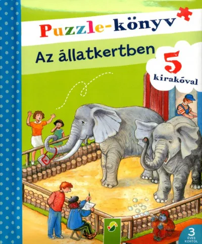 Akciós ár Puzzle-könyv: Az állatkertben