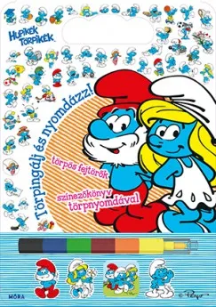 Szuper akció Törpingálj és nyomdázz! - színezőkönyv törpnyomdával