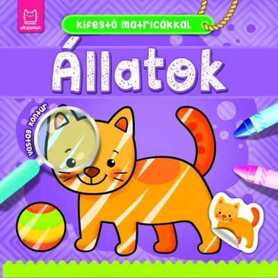 Kifestő matricákkal - Állatok Azonnali szállítás