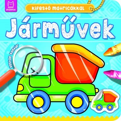 Kifestő matricákkal - Járművek Kiárusítás