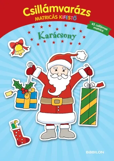 Csillámvarázs matricás kifestő - Karácsony Nézd meg most