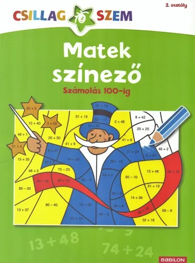 Szezonális akció Matek színező - Számolás 100-ig - Csillagszem 2. osztály