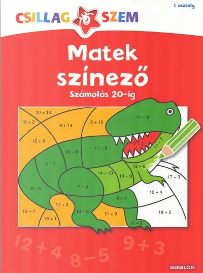 Szezonális akció Matek színező - Számolás 20-ig - Csillagszem 1. osztály