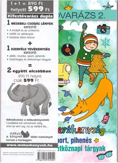 Kifestővarázs dupla - Mesebeli csodás lények kifestő + Ezerféle tevékenység kifestő Rendeld meg most