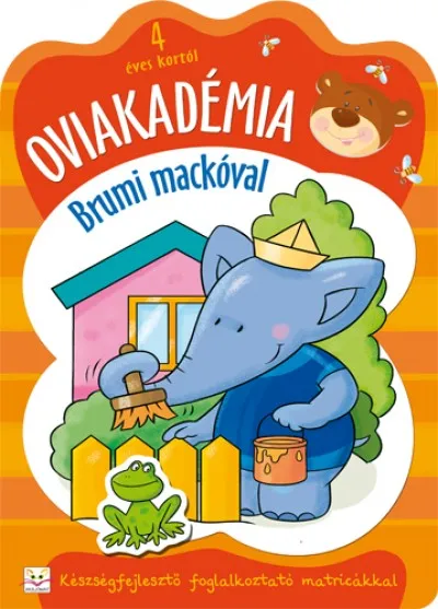 Akciós ár Oviakadémia Brumi mackóval 4 éves kortól - Készségfejlesztő foglalkoztató matricákkal
