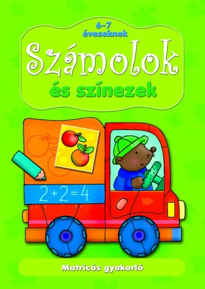 Expressz kézbesítés Számolok és színezek 6-7 éveseknek - Matricás gyakorló