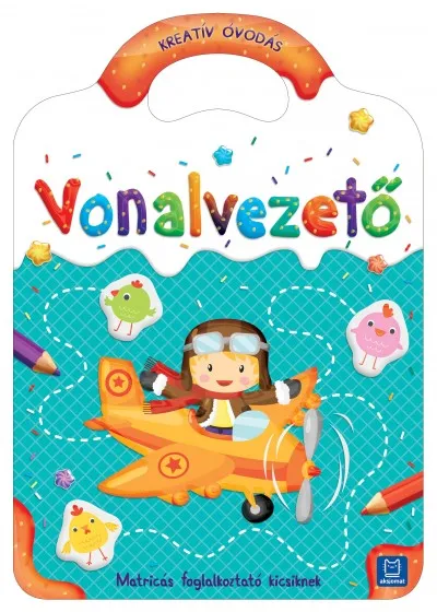 Kreatív óvodás - Vonalvezető - Matricás foglalkoztató kicsiknek Rendeld meg most