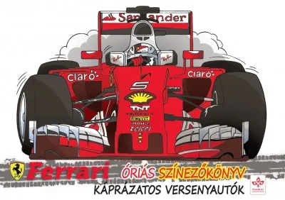 Ajánlat Káprázatos versenyautók - Ferrari óriás színezőkönyv
