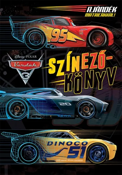 Alacsony ár Disney - Verdák 3. - Színezőkönyv