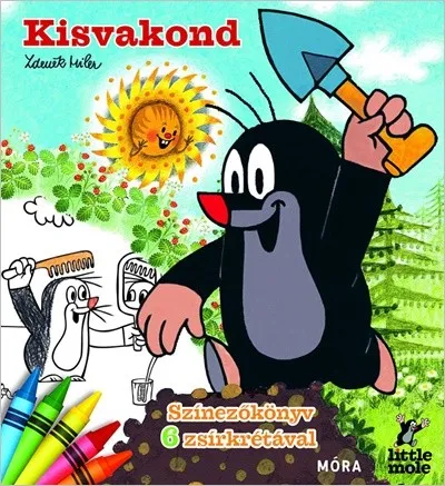 Színezz a kisvakonddal - színezőkönyv 6 zsírkrétával Korlátozott ajánlat