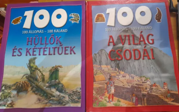 2 db 100 állomás - 100 kaland kötet: Hüllők és kétéltűek, A világ csodái Alacsony ár