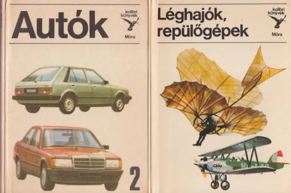 2 db Kolibri könyv: Léghajók, repülőgépek + Autók 2 Biztonságos fizetés