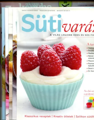 Árengedmény Süteményes magazinok - 6 db (szilikon formák nélkül)