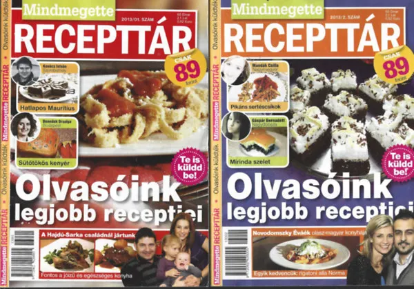 3 db Mindmegette Recepttár, 2013/1, /2, /3 Biztonságos fizetés