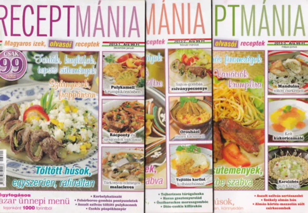 Receptmánia 2013/1-6. számok. - (teljes évfolyam) Szuper ajánlat