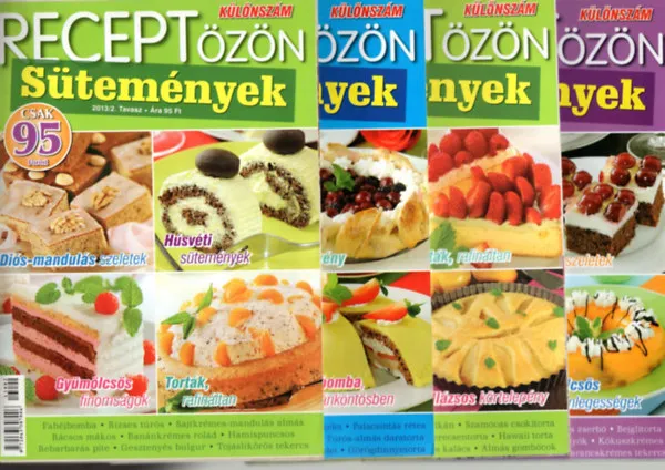 Gyors kiszállítás 4 db receptözön együtt: 2013/2. Tavasz, 2014/3. Nyár, 2014/2. Tavasz, 2015/1 Tél.