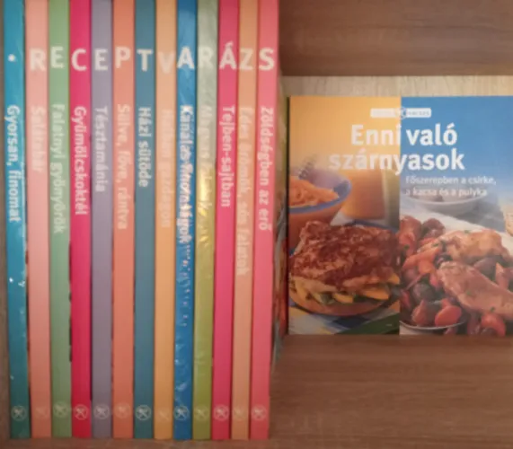 Biztonságos fizetés Receptvarázs (14 db. - szakácskönyvsorozat)