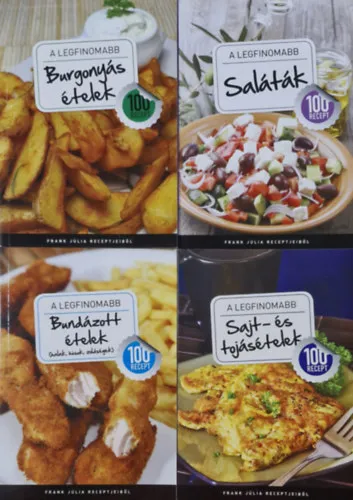 Outlet Frank Júlia - A legfinomabb 100 recept könyvcsomag (4 kötet)