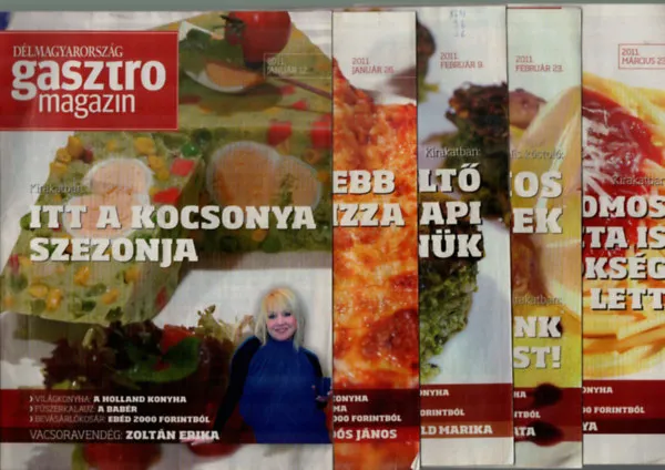 Különleges ajánlat Délmagyarország Gasztro magazin 2011. évfolyam. -(22 db)