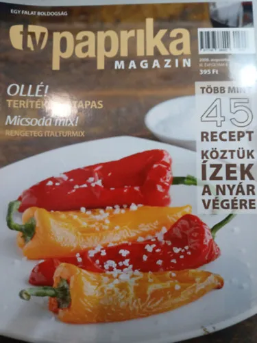 Kedvezményes ár Tv Paprika Magazin - 2008. augusztus
