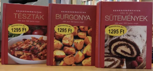 Outlet Édes és sós sütemények - Tészták - Burgonya (3 Szakácskönyvtár kötet)