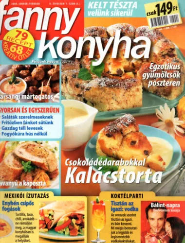 Szuper ajánlat Fanny konyha 2008 (teljes évfolyam 6 szám)