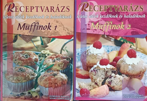 Muffinok 1 + Muffinok 2 (2 kötet a Receptvarázs sorozatból) Kedvezményes ár