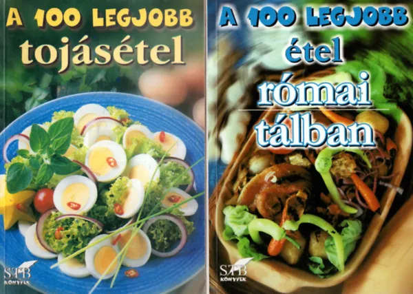 Bestseller 3 db szakácskönyv együtt: A 100 legjobb étel római tálban, A 100 legjobb bögrés sütemény, A 100 legjobb tojásétel.