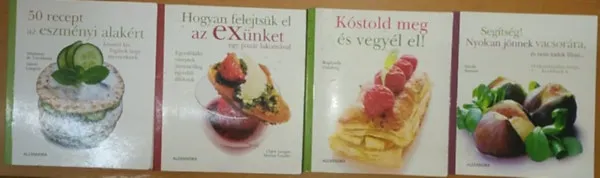 4 db gasztronómia: 50 recept az eszményi alakért + Hogyan felejtsük el az EXünket egy pazar lakomával + Kóstold meg és vegyél el! + Segítség! Nyolcan jönnek vacsorára, és nem tudok főzni... Vedd meg online