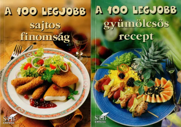 Legkelendőbb 4 db A 100 legjobb szakácssorozatból ( Koktél + túros recept + Sajtos finomság + Gyümölcsös recept )
