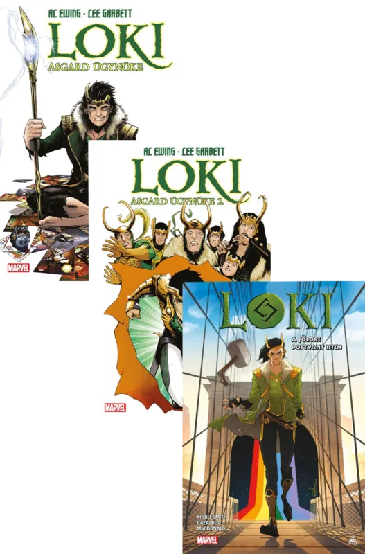 Népszerű Loki: A földre pottyant isten + Loki, Asgard ügynöke 1-2. (képregény)