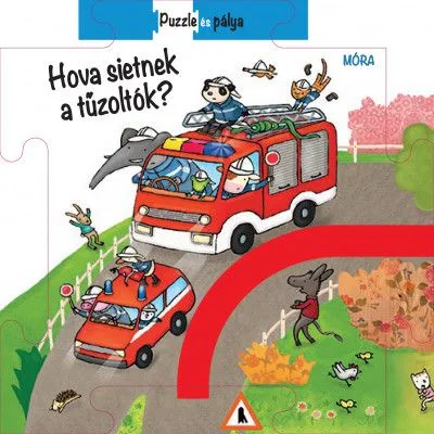 Puzzle és pálya - Hova sietnek a tűzoltók? Expressz szállítás