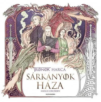 Szuper akció Sárkányok háza - Hivatalos színezőkönyv