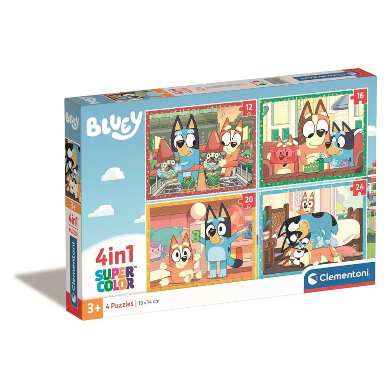 Különleges ajánlat Bluey Play All Day 4 az 1-ben puzzle Clementoni
