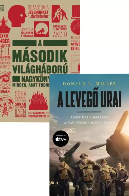 A levegő urai - filmes borítóval - Amerikai bombázók a náci Németország ellen + A második világháború nagykönyve - Minden, amit tudni érdemes Vedd meg most