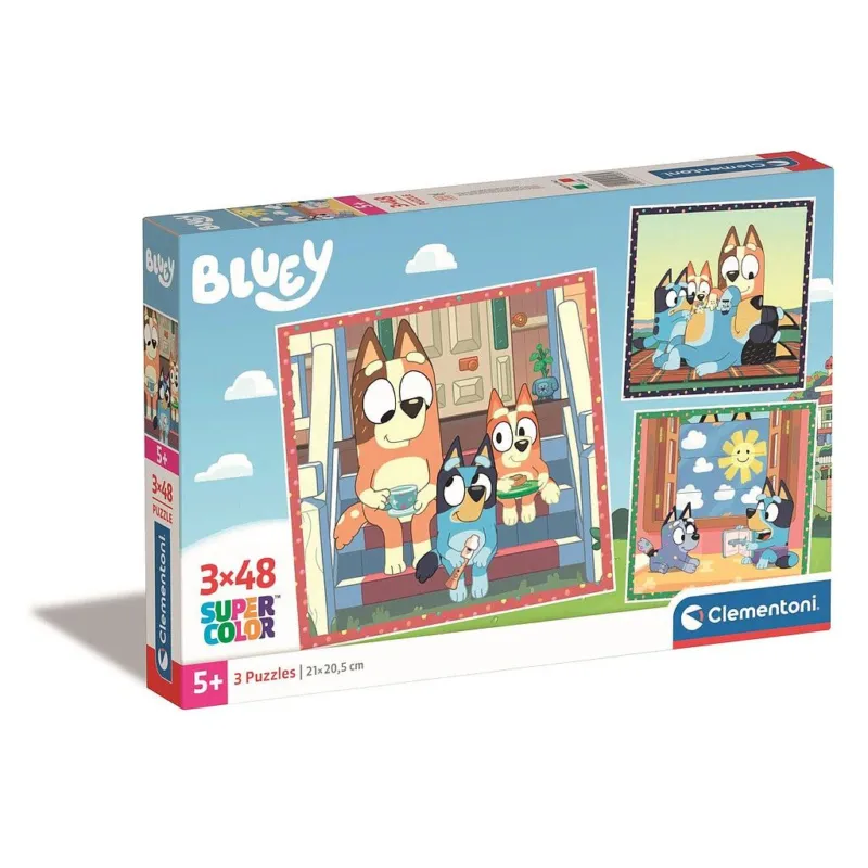 Kedvezmény Bluey Together 3x48 db-os puzzle Clementoni
