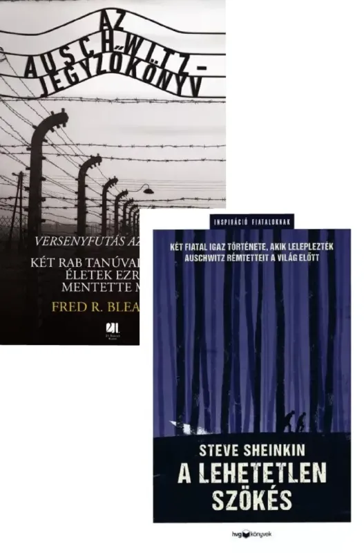Szuper akció A lehetetlen szökés - Két fiatal igaz története, akik leleplezték Auschwitz rémtetteit a világban + Az Auschwitz-jegyzőkönyv - versenyfutás az idővel - Két rab tanúvallomása életek ezreit mentette meg