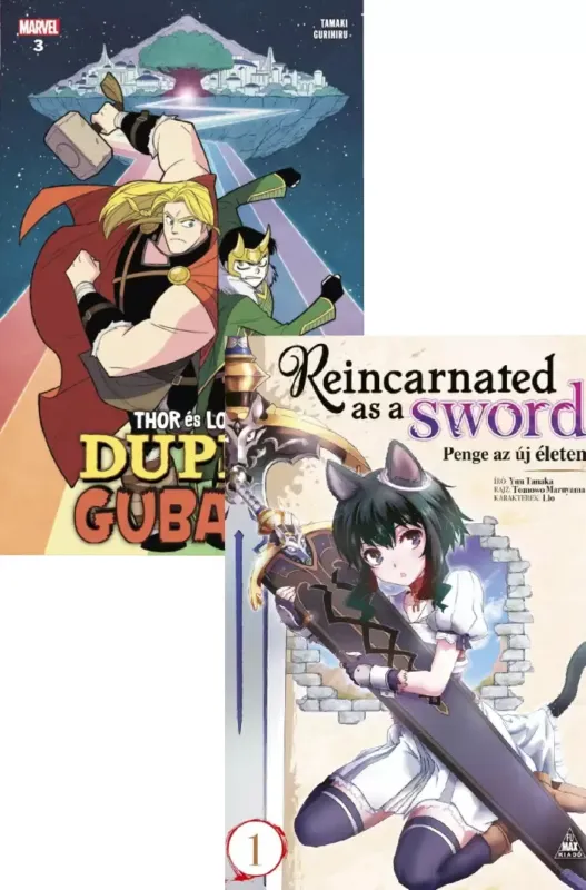 Biztonságos vásárlás Reincarnated as a Sword - Penge az új életem 1. + Dupla gubanc 3. - Thor és Loki 1.