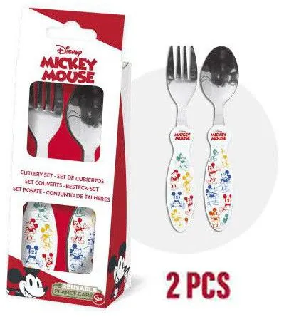 Disney Mickey fém evőeszköz készlet - 2 darabos Biztonságos fizetés