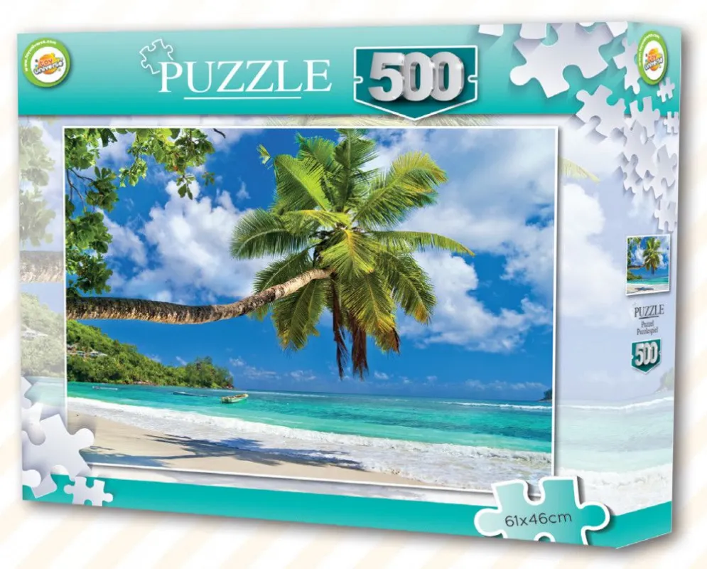 Legjobb ár Seychelles Tengerpart puzzle 500 db-os